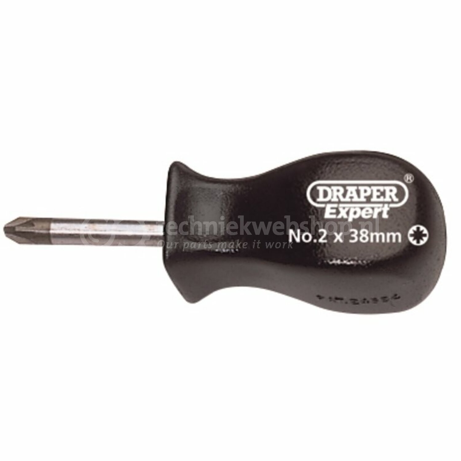 Draper Expert PZ Type Mechanics Screwdriver, No.2 x 38mm - D19543 ...