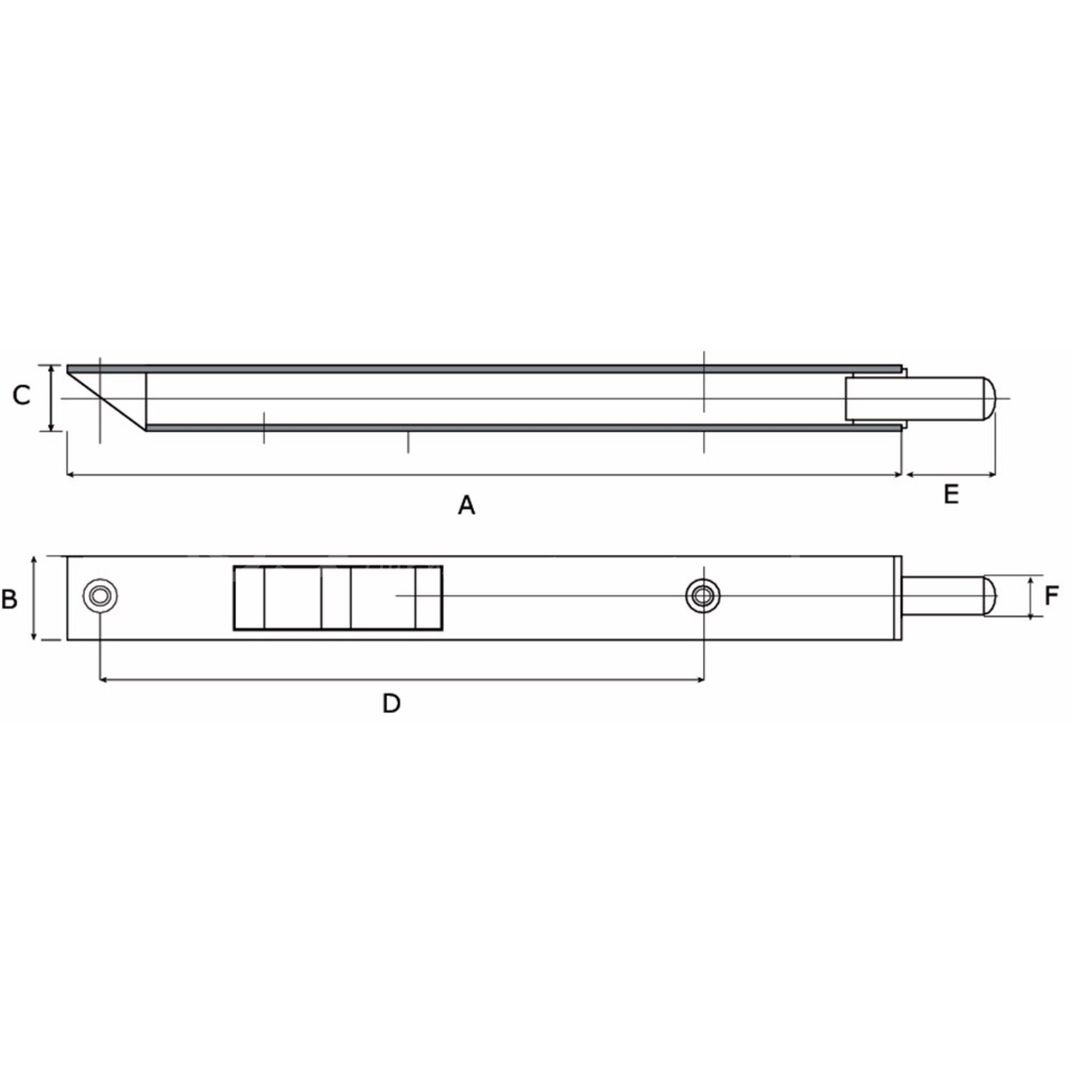 DX Bascule kantschuif, Basc.kantsch.400x20mm Type 876 blank verzinkt ...