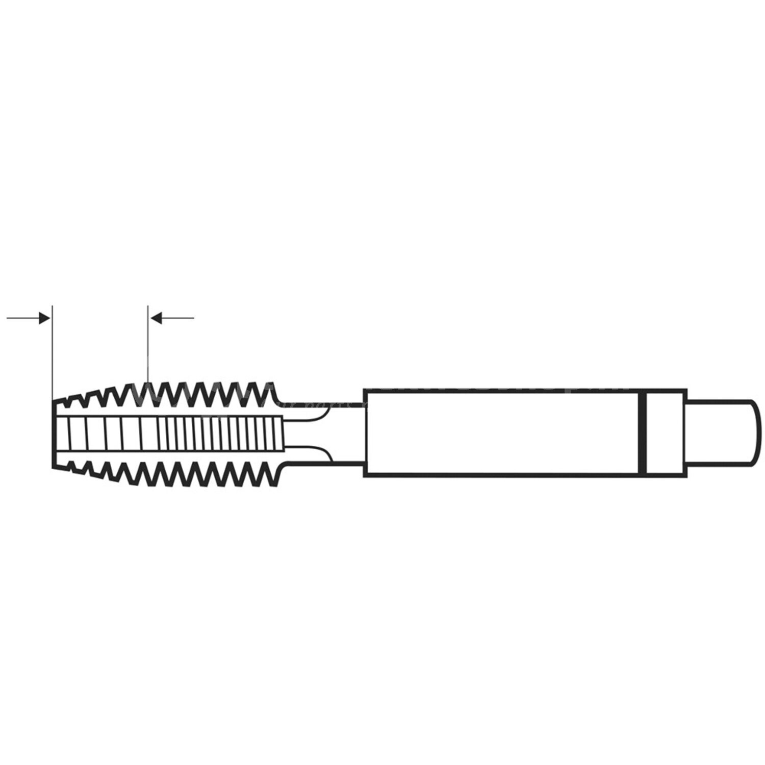 VÖLKEL Handgewindebohrer-Set M20 X 2.5 – 3-tlg., HSS-G, ISO 529