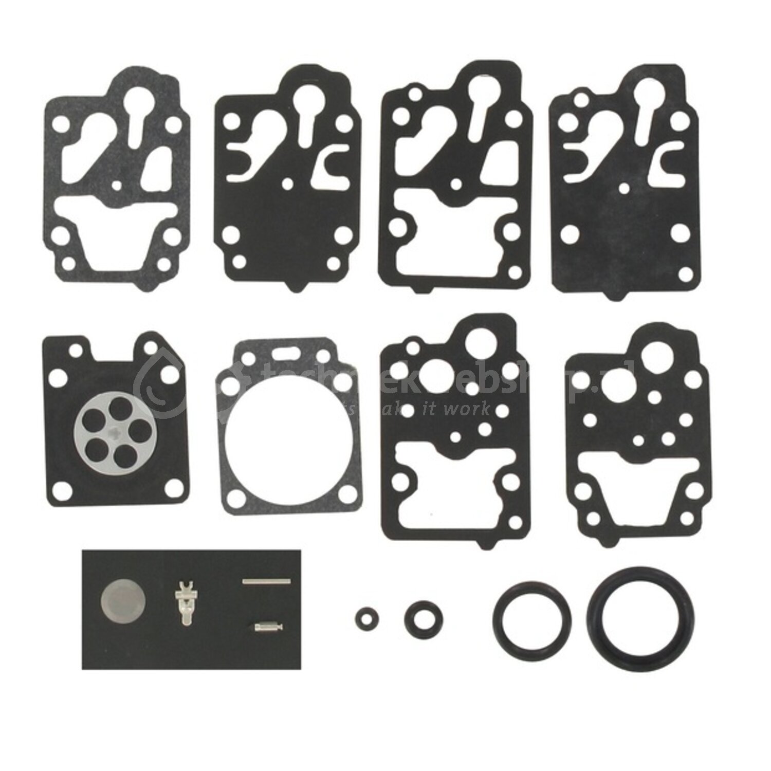Carburateur Reparatieset 369-87122-1 – Compatibel Met Tohatsu En Nissan 2-takt Buitenboordmotoren, 10 Sets, Voor NS4, NS5, NS8, NS9.8, M5, M8, M9.8, 5B, 8B, 9.8B