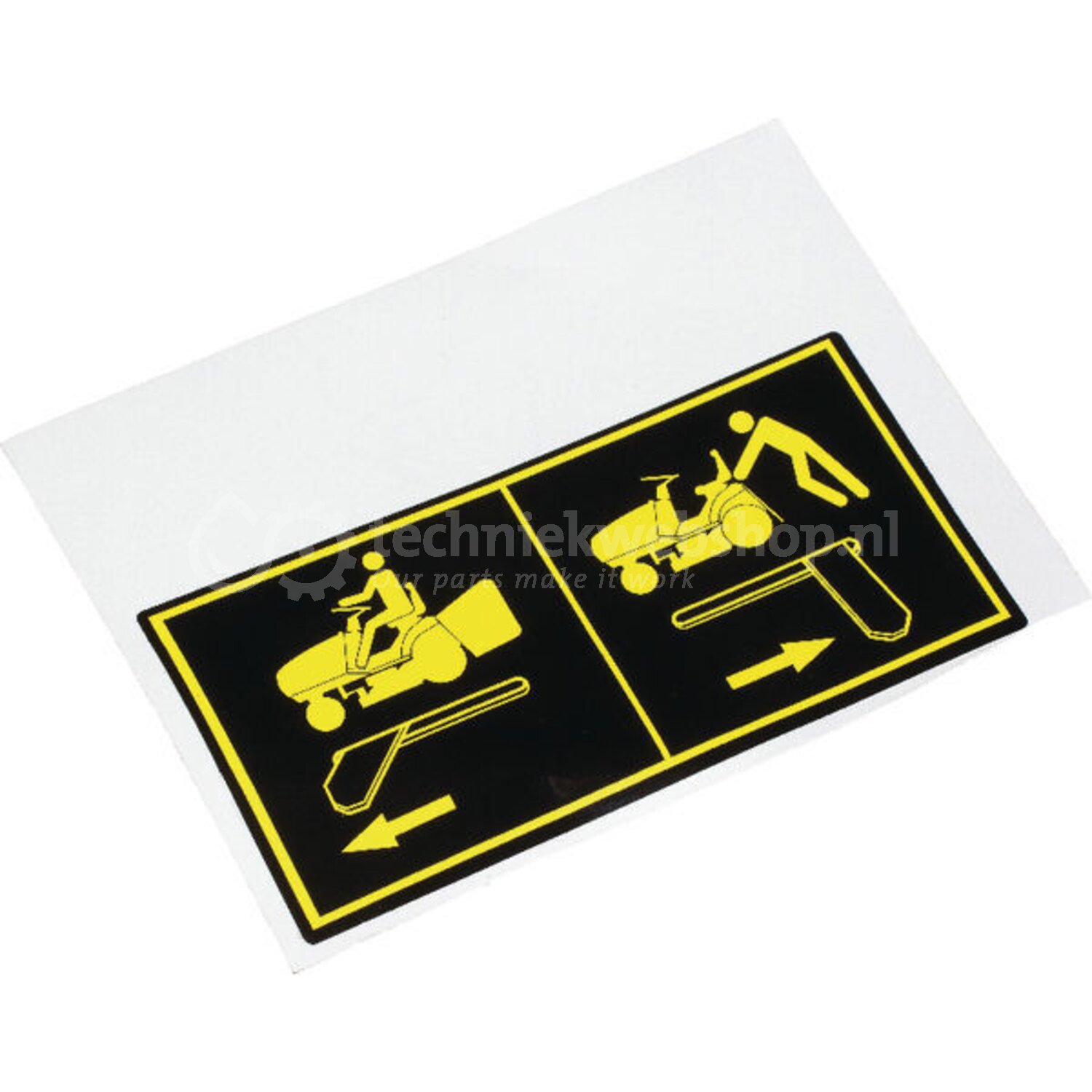 CASTELGARDEN Frontale Sticker – Originele Onderdeelstickers Voor Uw Tuinmachine