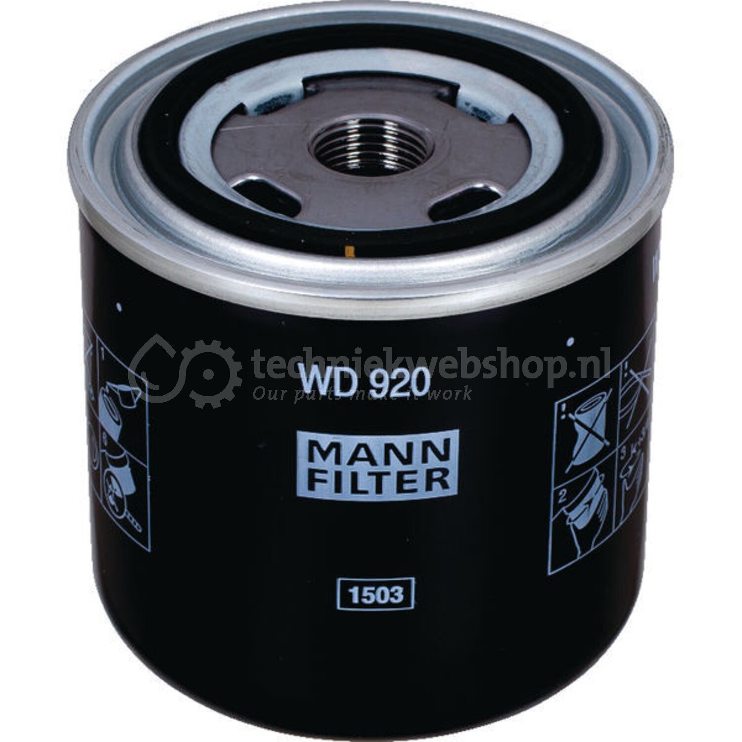 MANN-FILTER WD 11 002 Oliefilter Hydrauliek – Voor Off-highway Voertuigen, OE-kwaliteit