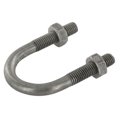 Design61 4x Ronde Stalen Beugels – DIN 3570, M10, 44,5-48,3 Mm, Gegalvaniseerd, Voor Buisbevestiging In Metaal, Industrie En Boot