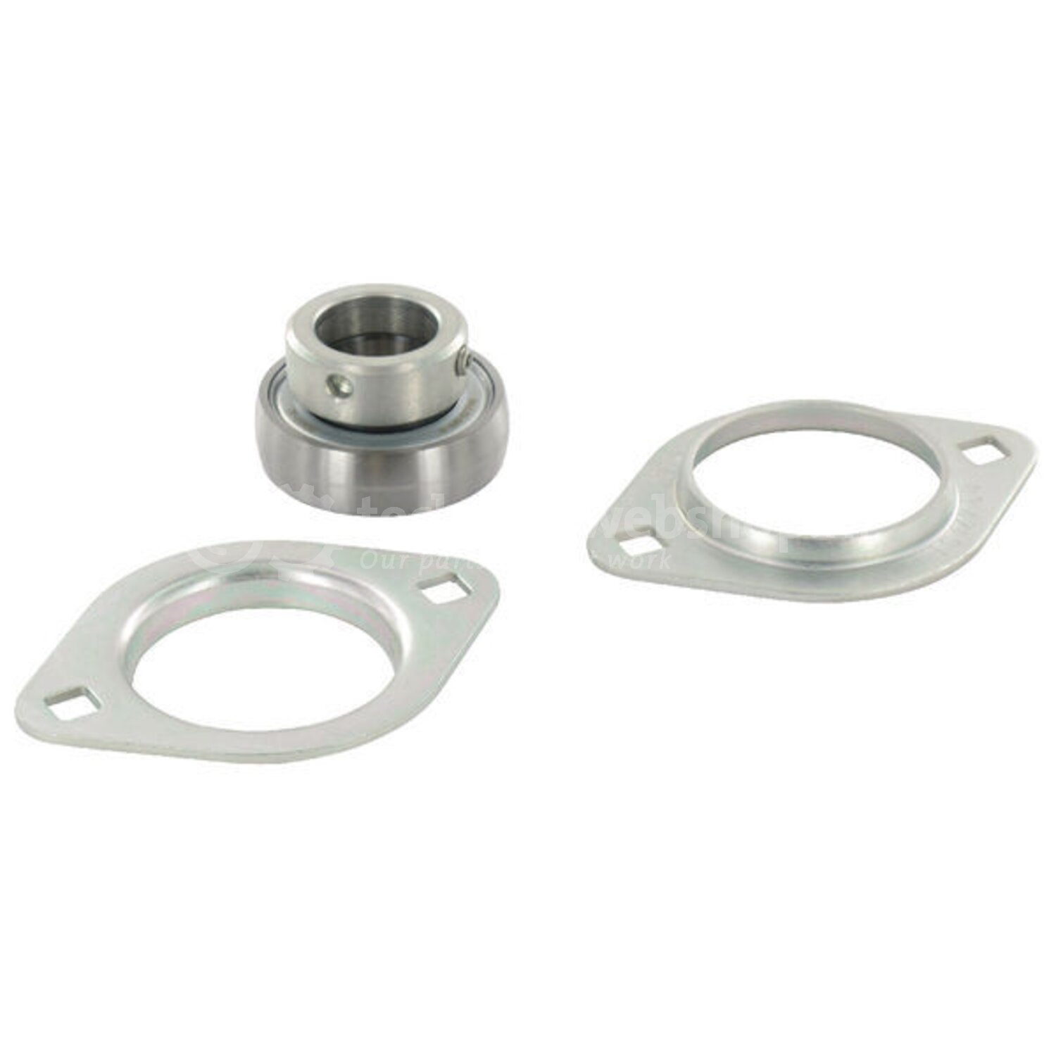 2 Stuks Staande Lagers – Binnendiameter 20 Mm – Zinklegering – Lagerbehuizing Met Kogellagers – Voor Lichte Belasting En Lage Precisie
