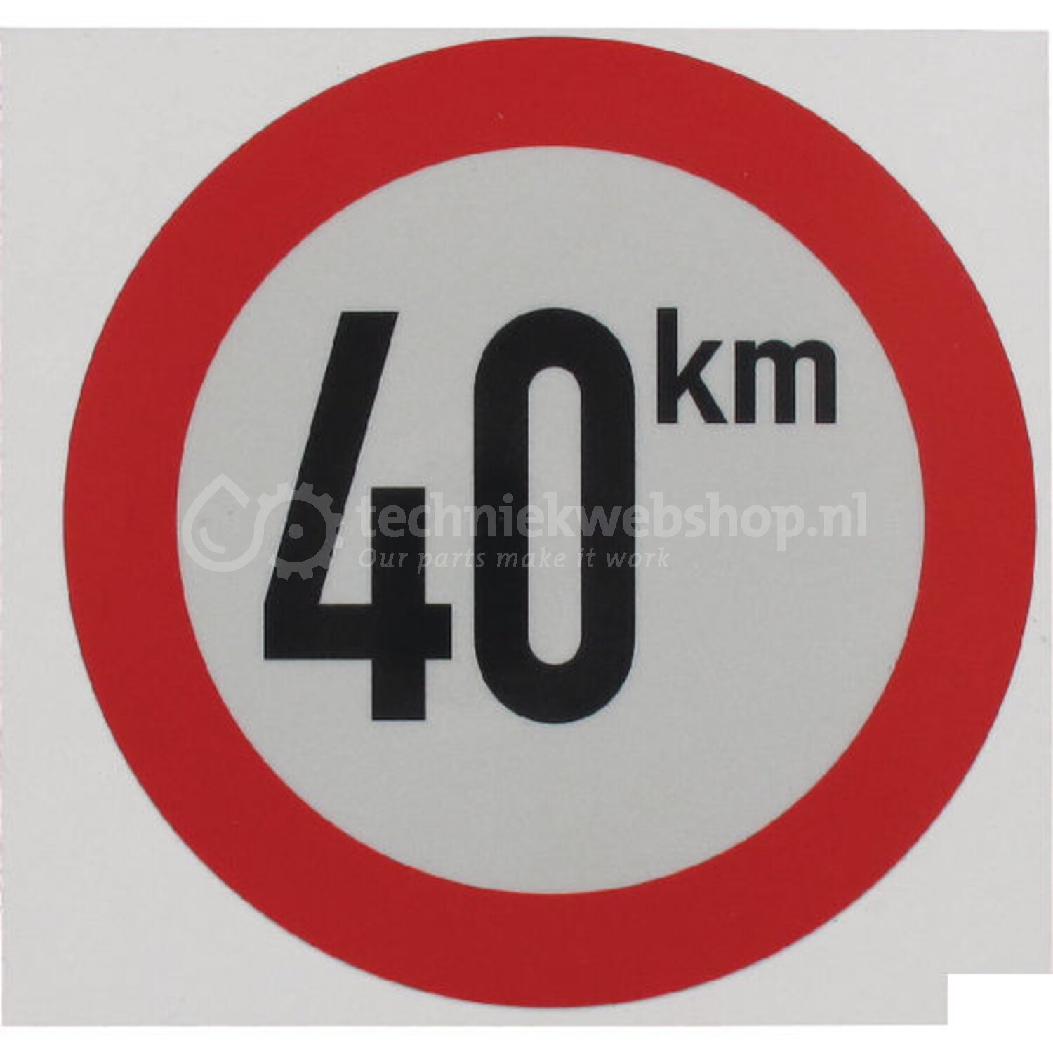 Mazon Sticker 40 km België 210mm | Diameter: 210 mm | Materiaal ...
