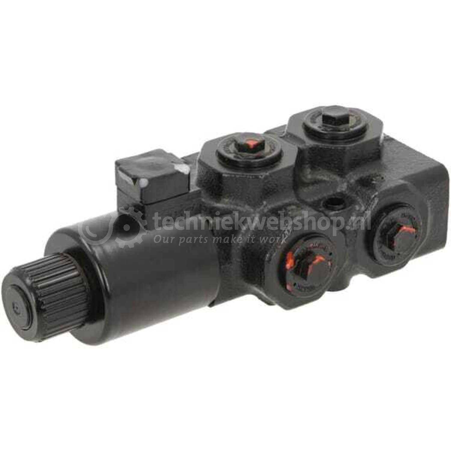 Distributeur électrovanne Walvoil DFE052/6 - 12/24 Vcc, 6 Voies, Filetage 3/8 BSP - Neuf