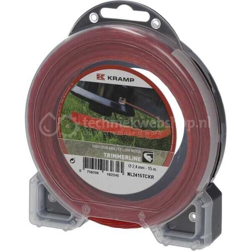 Maaidraad Ø2,4 mm 15 m rond geel Kramp - NL2415RKR, 8716106163045