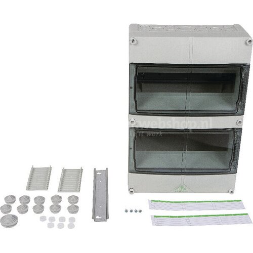 Kast IP55 24 modules 2 rij - 4013902948468 | Totale breedte: 250 mm ...