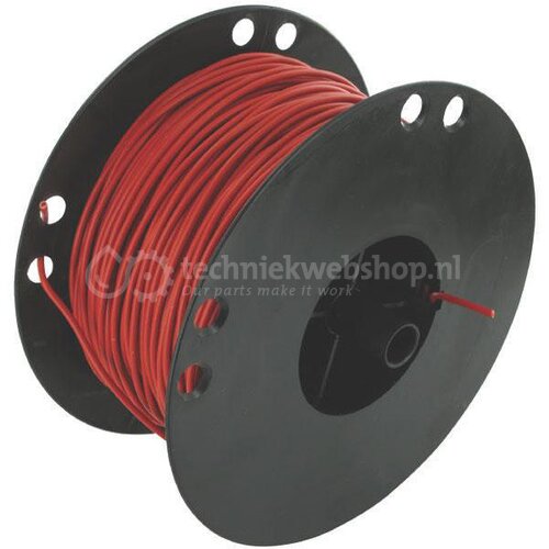 Draad 1x2,5 mm² rood 50 m - 5413974320954 | Nominale spanning U0: 12 V ...