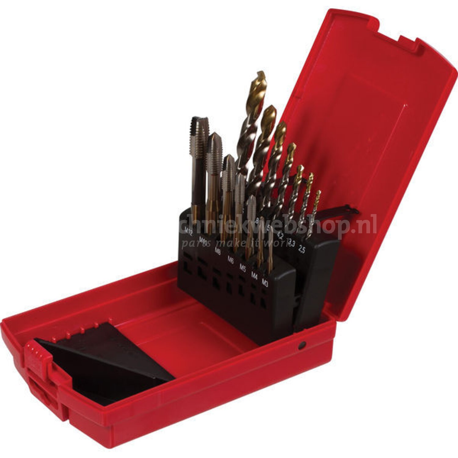 Dormer Mach.tap.& boorset M3-12 HSCo - 7320760669198 | Draad type 