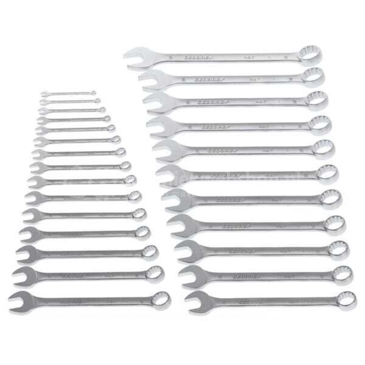 Gedore Ringsteeksleutelset 26 dlg, Set ring- / steeksleutel ...