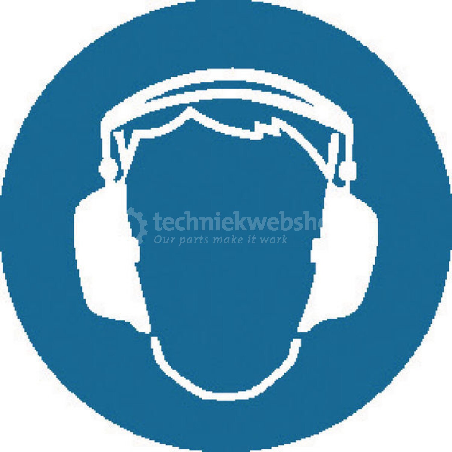 Brady Sticker gebod 50mm gehoorbesch - 754473149154 | Diameter: 50 mm ...