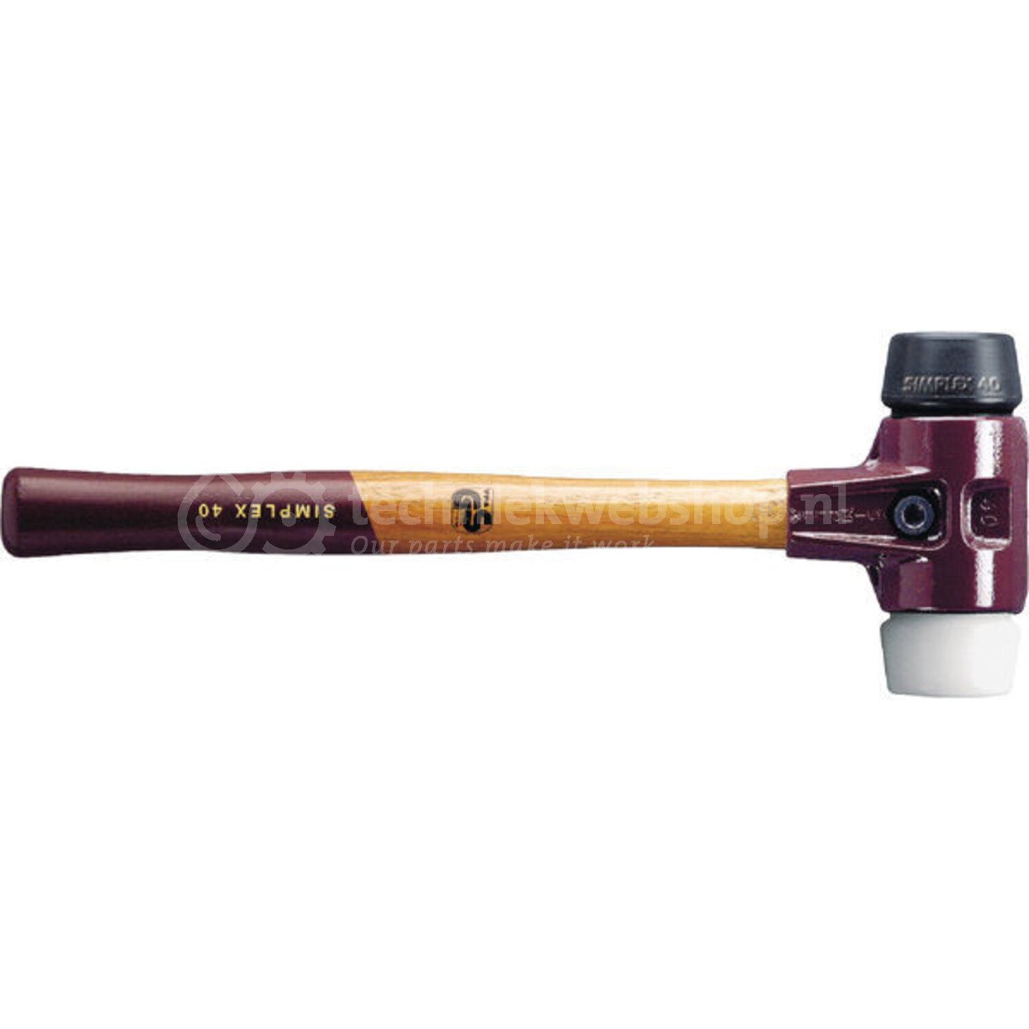 Halder Simplex hamer 80 mm - 4030618300724 | Type: Terugstootloze hamer ...