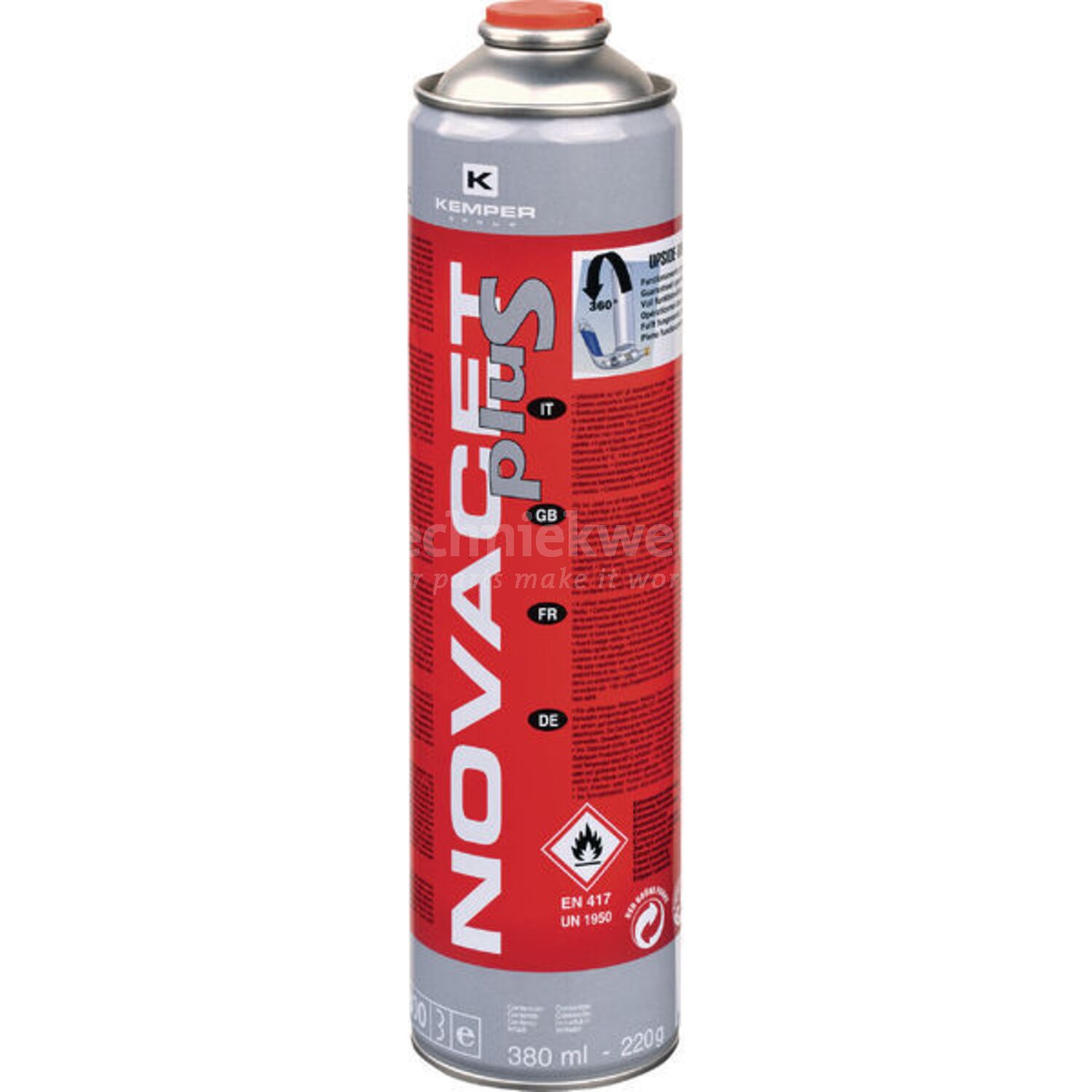 Kemper Group Gaspatroon Novacet 60 g - 8004220015815 - Techniekwebshop.nl