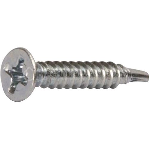 100 Stuks DIN 7504 P Zelfborende Schroeven – 3,5 X 13 Mm, Verzinkt Staal – Phillips Verzonken Kop – Incl. Bit – Voor Plaatwerk, Hout & Dakbedekking