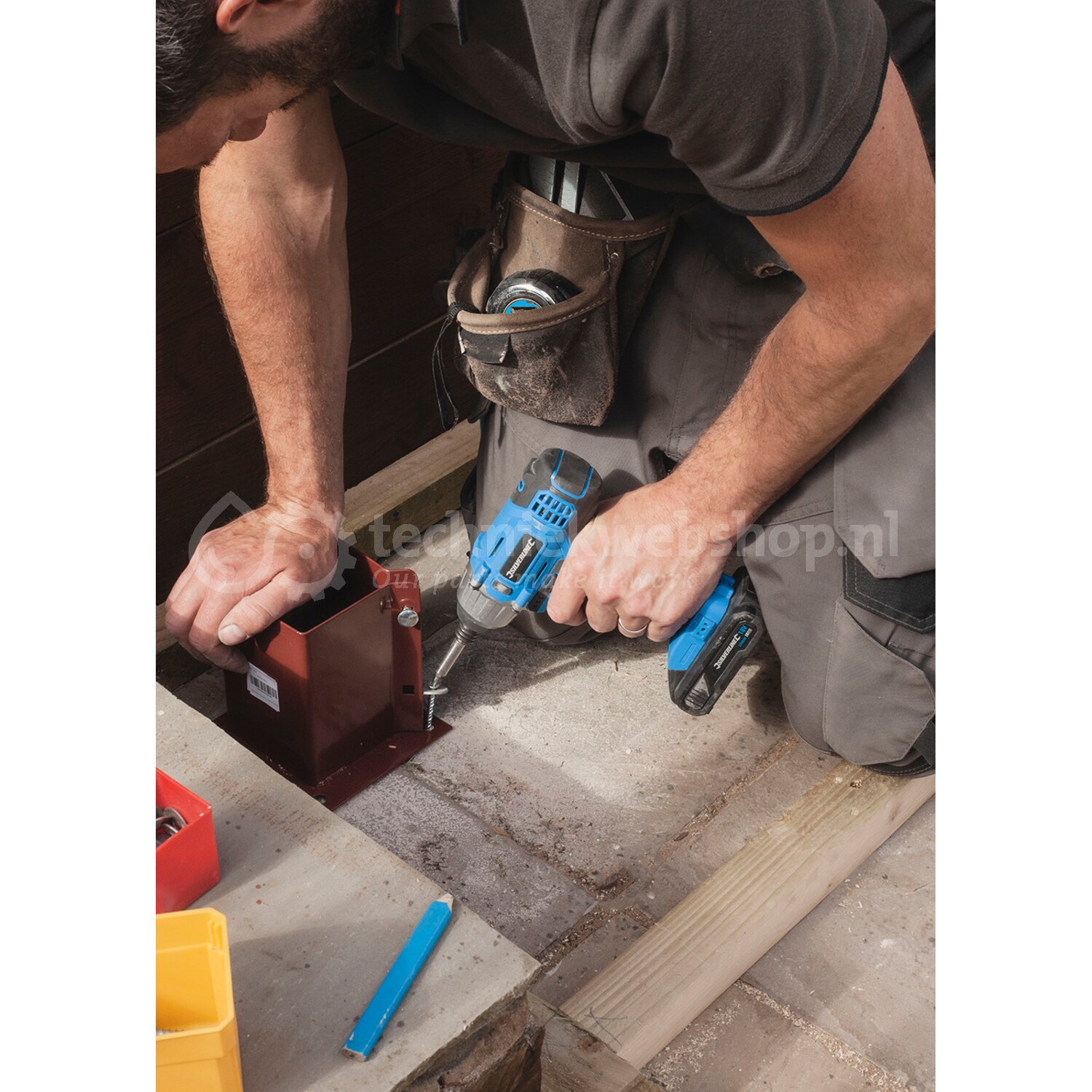 Accu-slagschroevendraaier – 1000 Nm, Borstelloos, Compatibel Met Makita 18V, 1/2 Inch, Met Accessoireset 3 miniatura
